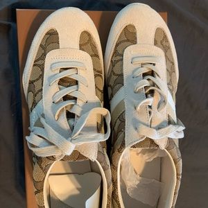 Coach Kelson Outline Khaki Chalk Signature Sneaker